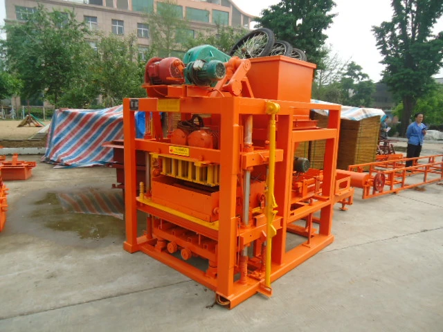 Qtj4-25 Cement Sand Electric Hollow Block Making Machine with High Output in 2021