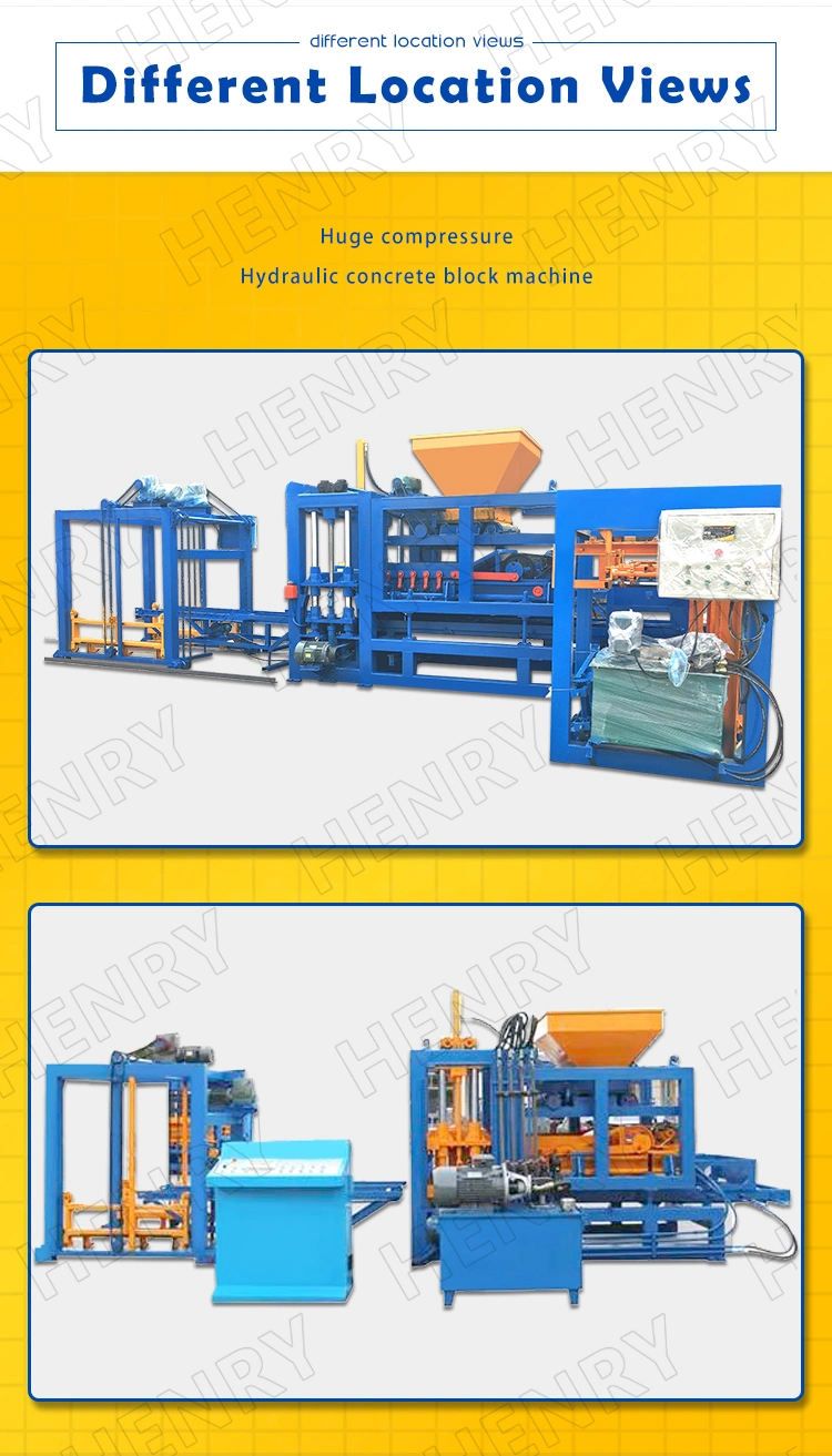 Full Automatic Hydraulic Concrete Hollow Block Making Machine Paver Brick Making Machine