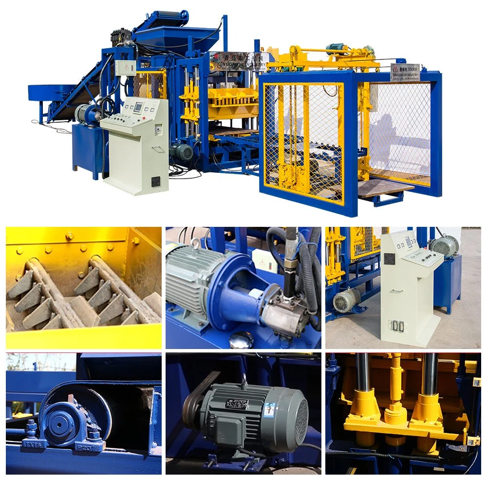 Automatic Hydraulic Used Qt4-16 Solid Fly Ash Sand Cement Concrete Color Paver Interlocking Building Hollow Block Brick Making Machine List Industry