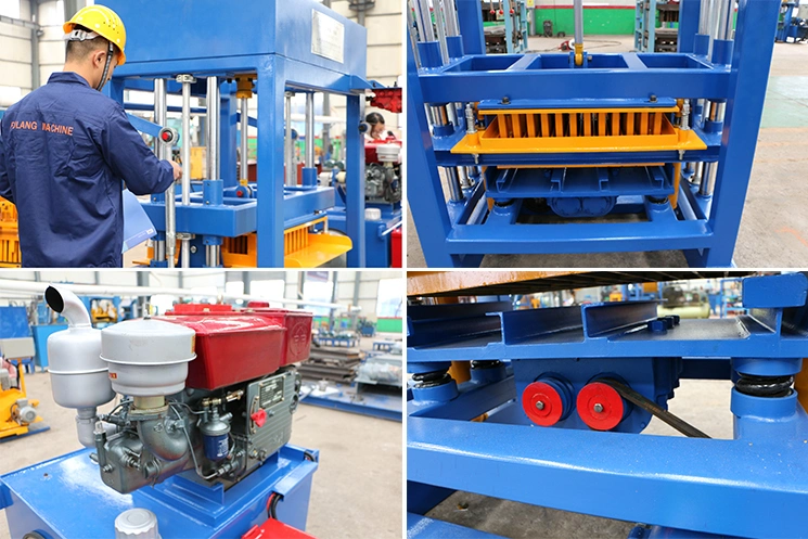 Qt4-30 Diesel Hydraulic Hollow Soild Colorful Paving Block Making Machine with High Quality