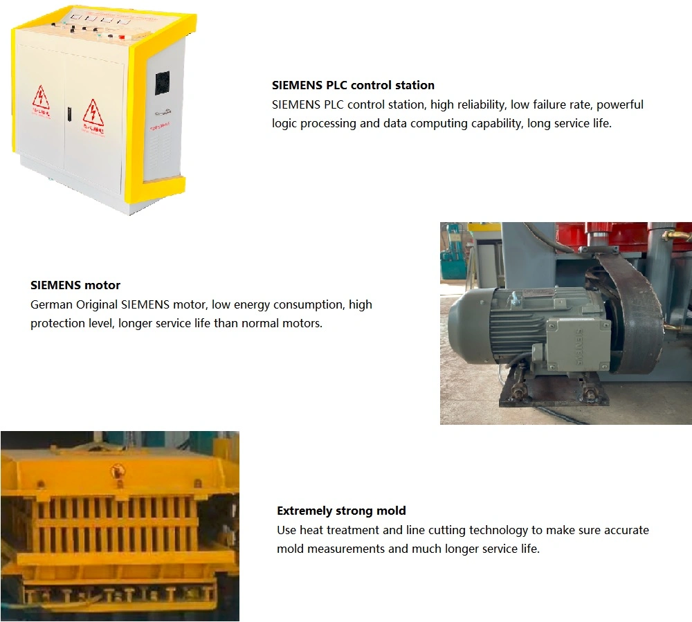 Qt12-15 Concrete Type Hollow Brick Paver Manual Electric Cover Automatic Block Making Machine