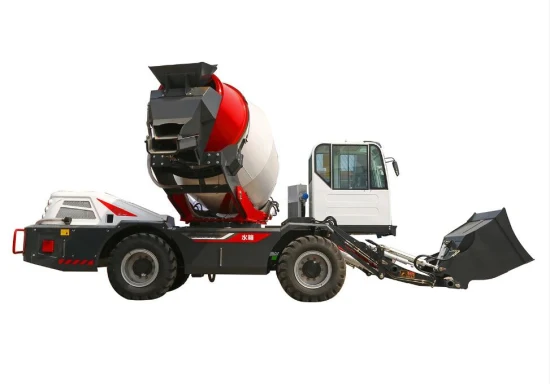 3.5cbm auto-chargement diesel portable bétonnière machine avec camion-pompe pour fabriquer des blocs de béton avec ascenseur camion malaxeur à béton