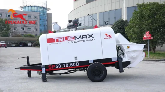 Truemax Machine Sp50.10.60d Machines à Béton Putzmeister Remorque Stationnaire Pompe à Béton de Ciment Diesel pour la Vente