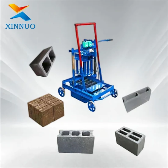 Xinnuo semi-automatique Diesel béton creux bloc de ciment faisant la machine fabricant de machines fabricant de briques prix le plus bas